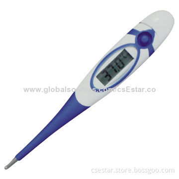 Waterproof Digital Thermometer, Safe Operating Feature, Memory for Last Measurement